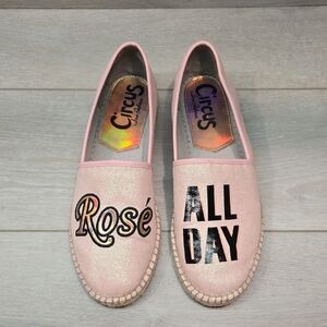 Circus by Sam Edelman Women Leni 8 Pink Espadrilles All Day Rose Flats Shoes 9M